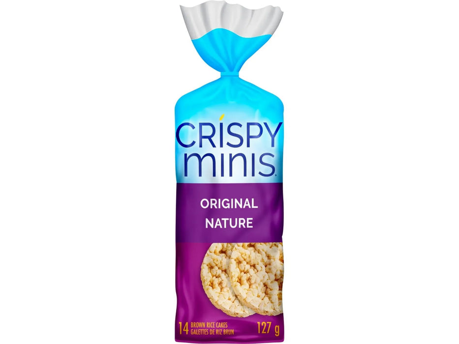 Quaker Crispy Minis Original Large Brown Rice Cakes - Pack of 14