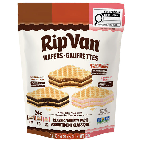 Rip Van Wafels Classic Variety Pack Wafers - 24 x 22g