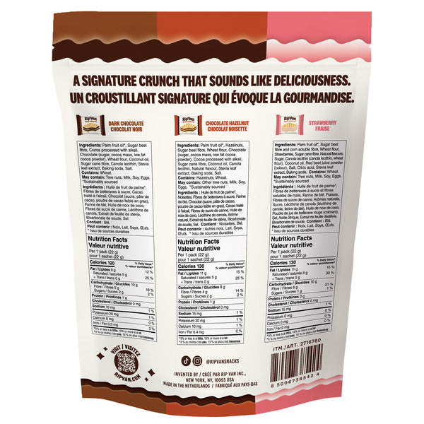 Rip Van Wafels Classic Variety Pack Wafers - 24 x 22g