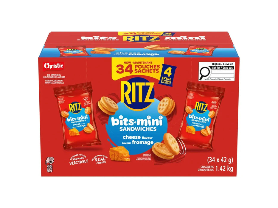 Ritz Mini Bits Cheese Flavoured Sandwiches 34 x 42g