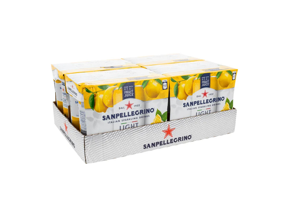 San Pellegrino Sparkling Beverage - Light Lemon - 24 × 330ml