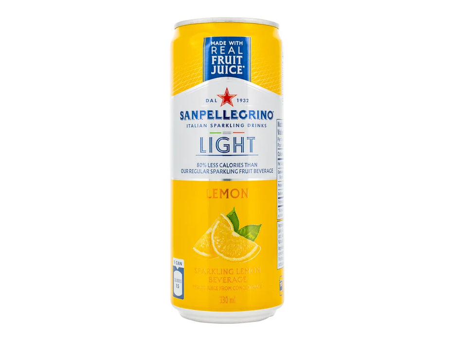 San Pellegrino Sparkling Beverage - Light Lemon - 24 × 330ml