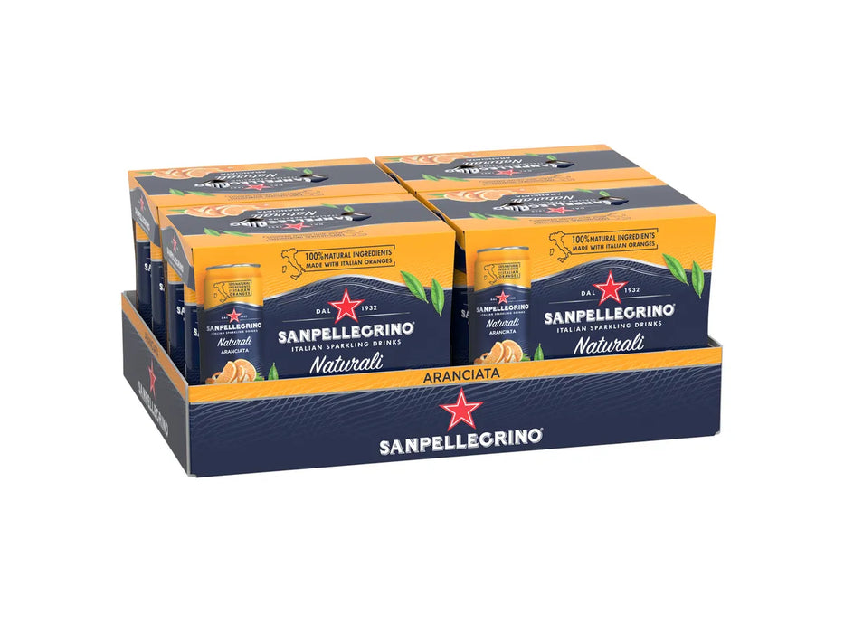 San Pellegrino Sparkling Beverage - Aranciata - 24 × 330ml