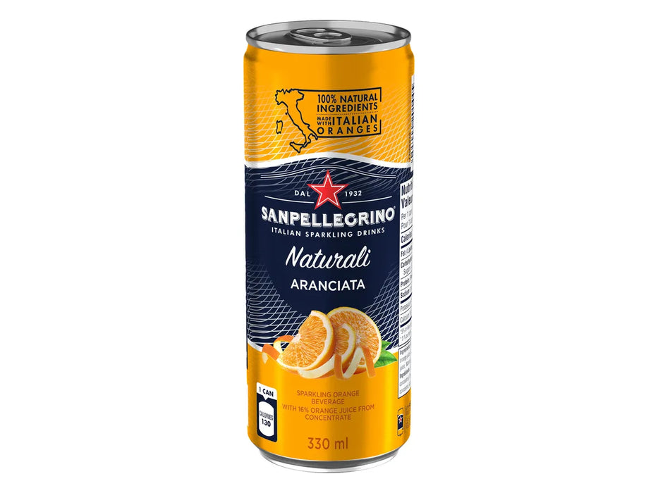 San Pellegrino Sparkling Beverage - Aranciata - 24 × 330ml