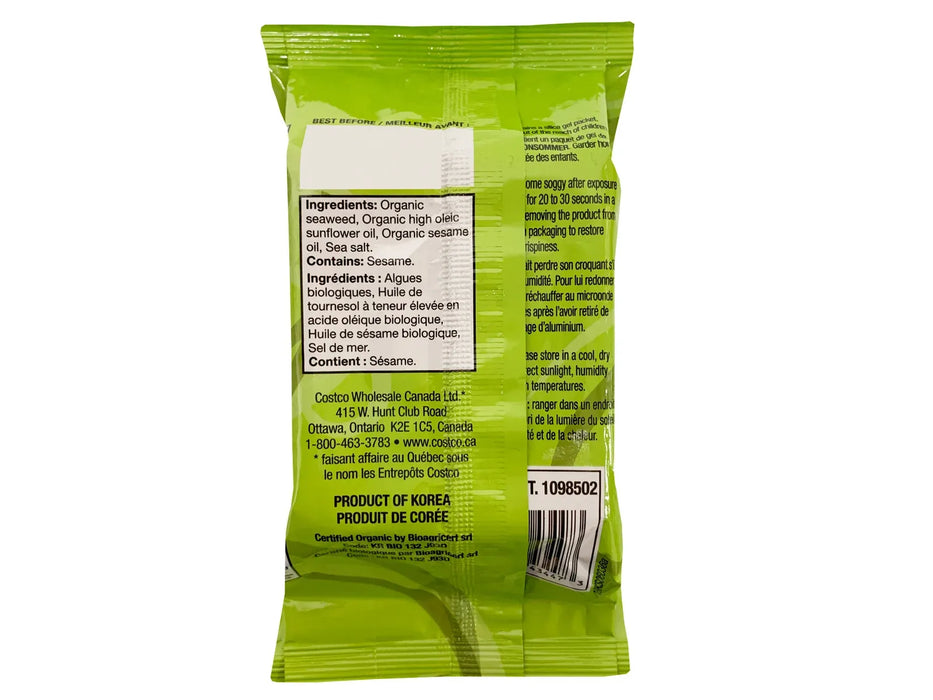 Kirkland Signature - Organic Roasted Seaweed Snack - Pack of 10