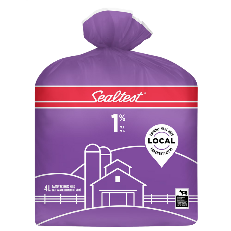 Milk - 1% - 4L Bag