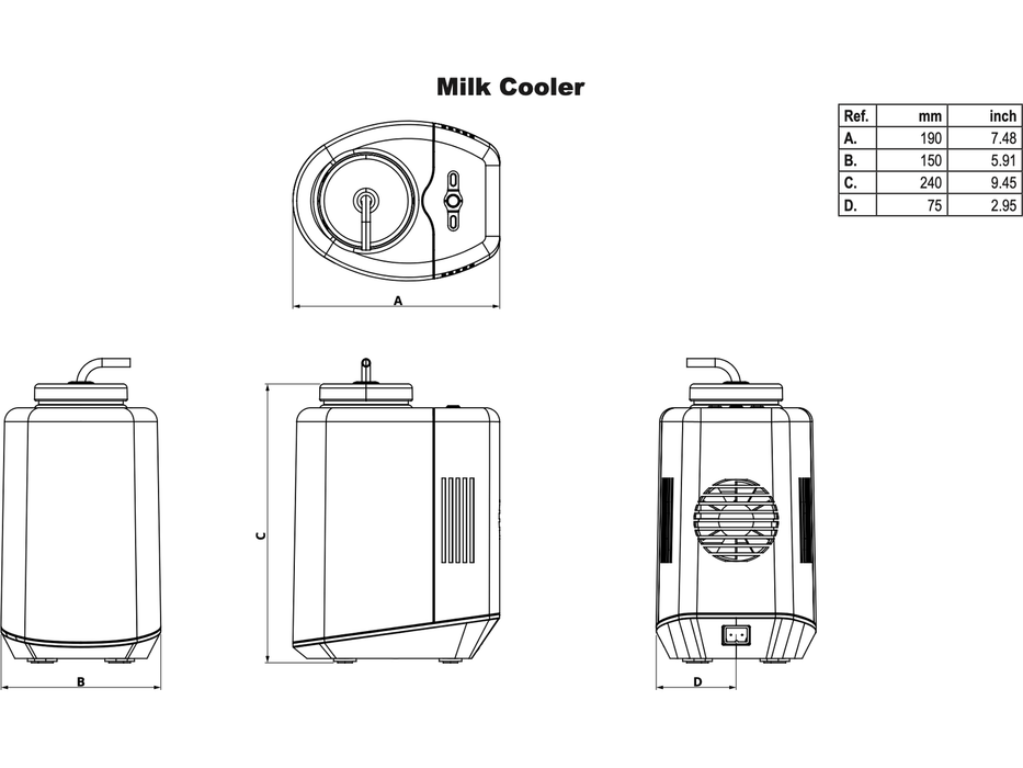 Sprso Automatic Fresh Milk Cooler