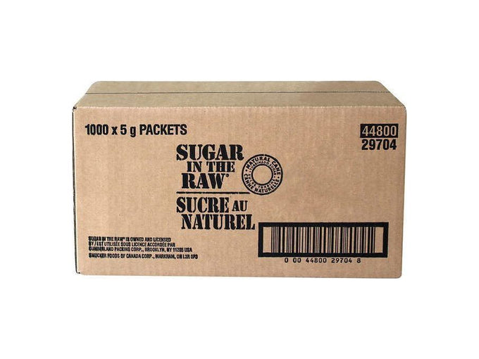 Sugar Raw 1000 Packets — Miller & Bean Coffee Company