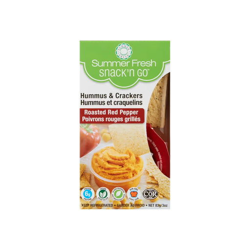Summer Fresh - Snack ’N Go Roasted Red Pepper Hummus & Crackers - 83g _ Miller & Bean