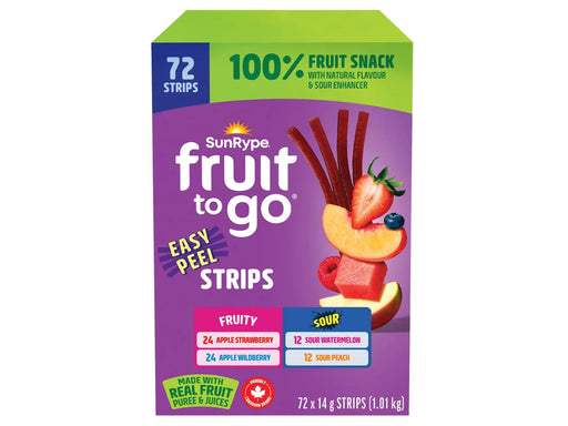 SunRype - Fruit To Go +  Easy Peel Strips - Pack of 72 × 14g_Miller & Bean