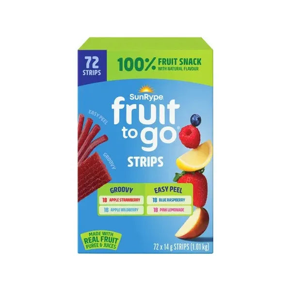 SunRype - Fruit To Go + Strips - Pack of 72 × 14g-Miller&Bean