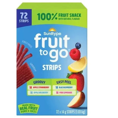 SunRype - Fruit To Go + Strips - Pack of 72 × 14g-Miller&Bean