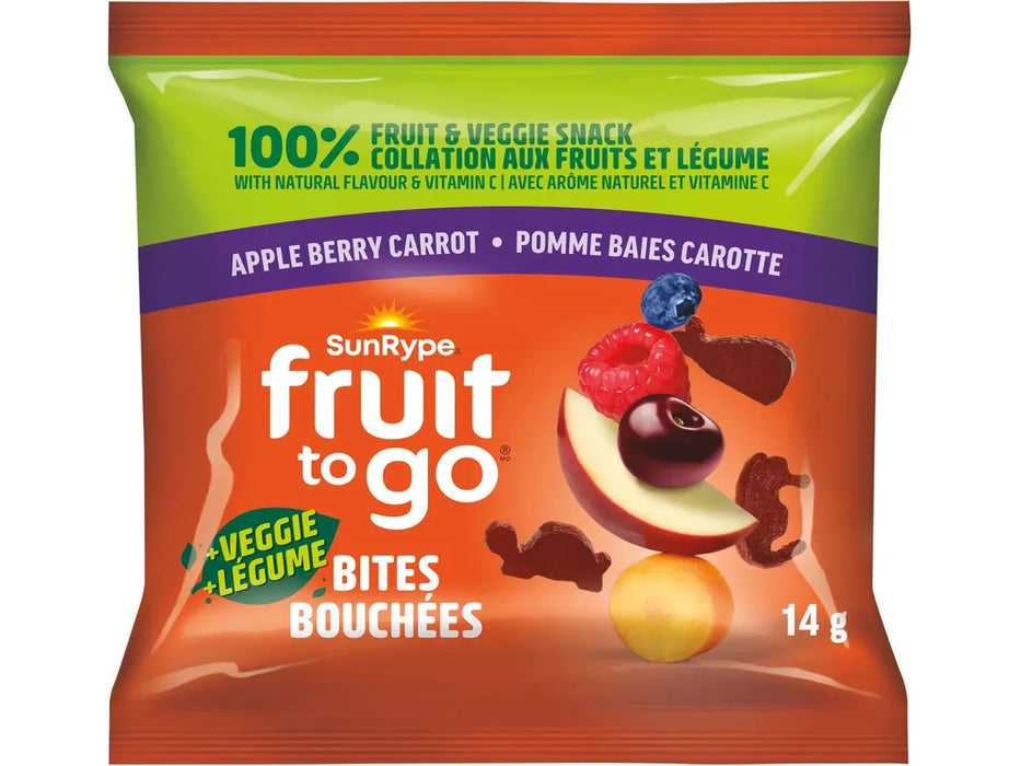 SunRype - Fruit To Go + Veggie Bites - Pack of 46 × 14g