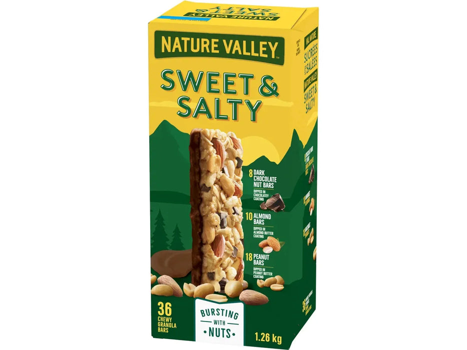 Nature Valley Bars - Sweet & Salty Granola - Variety Pack - 36 x 35g