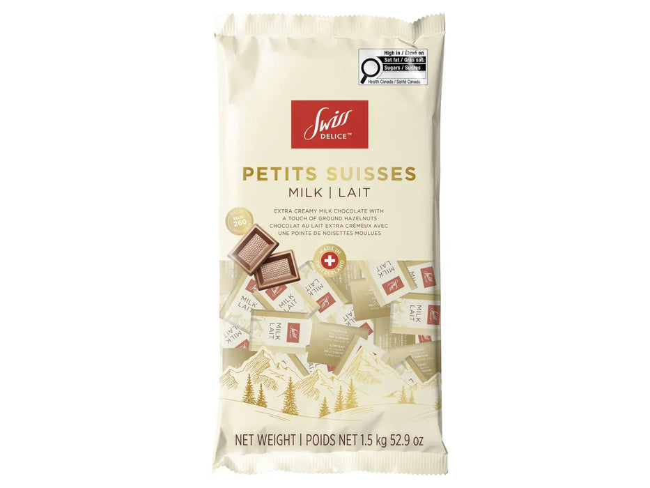 Swiss Delice Petits Suisses Milk Chocolate 1.5 kg