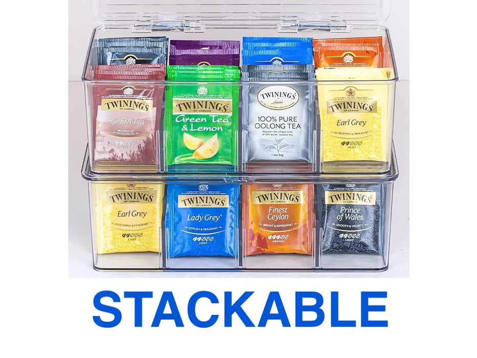 Tea Bag Organizer - 8 Compartments