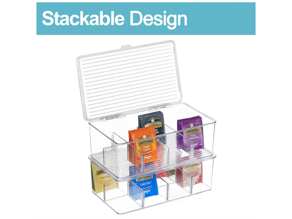 Tea Bag Organizer - 8 Compartments