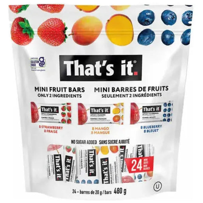 That's It - Mini Fruit Bars Variety Pack - 24 x 20g