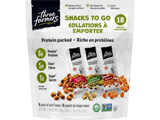 ThreefarmersThree Farmers - Healthy Variety Snack Packs - 18 × 28g_Miller&Bean