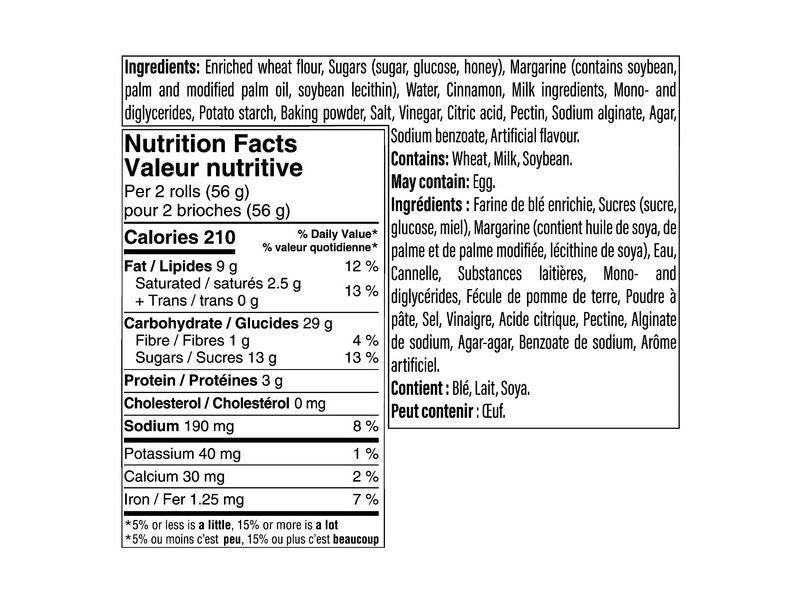 Two-Bite Glazed Cinnamon Rolls - 1.04kg