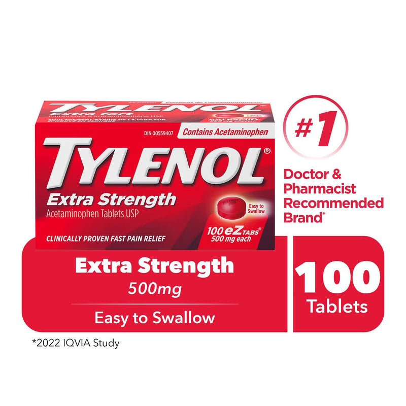 Tylenol Extra Strength EZTabs - 100 Count