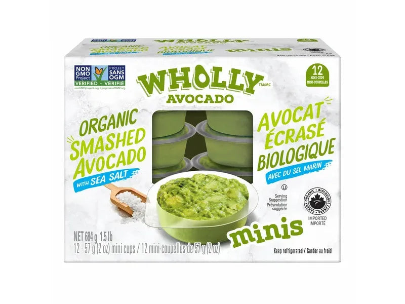 Wholly Organic Smashed Avocado - 12 x 57 g