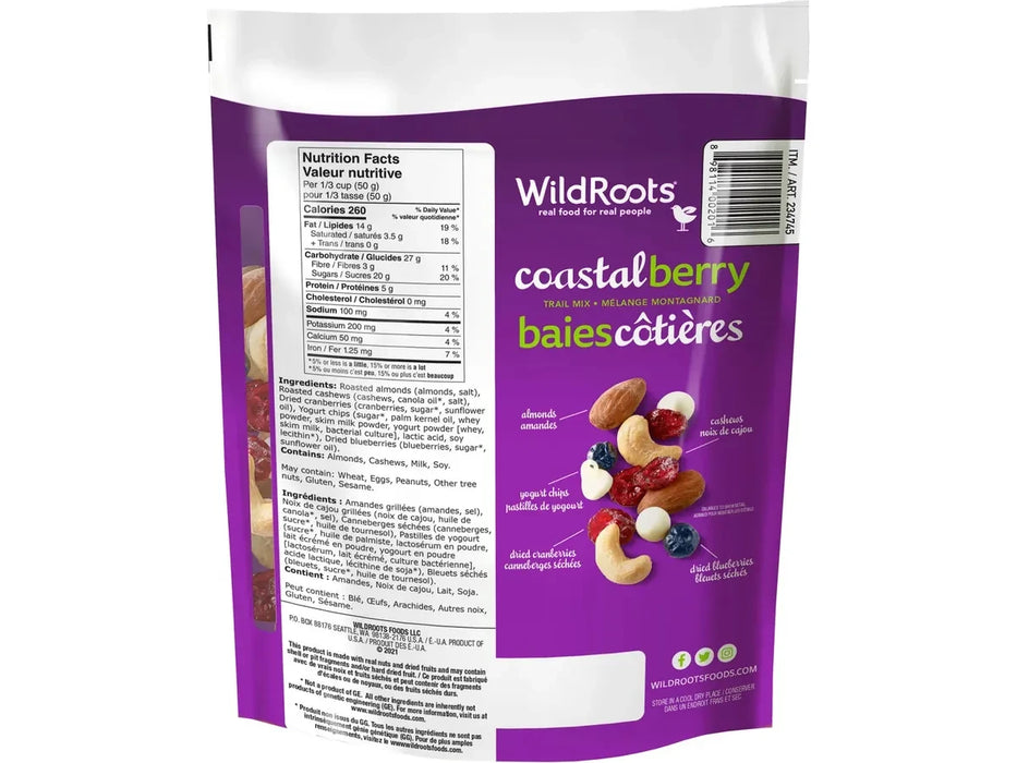 Wild Roots Coastal Berry Natural Trail Mix - Bulk for Dispenser - 737 g