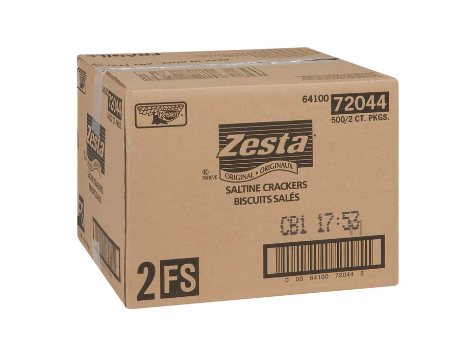 Zesta - Salted Tops - Crackers - Individually Wrapped - 500 Packs x 2