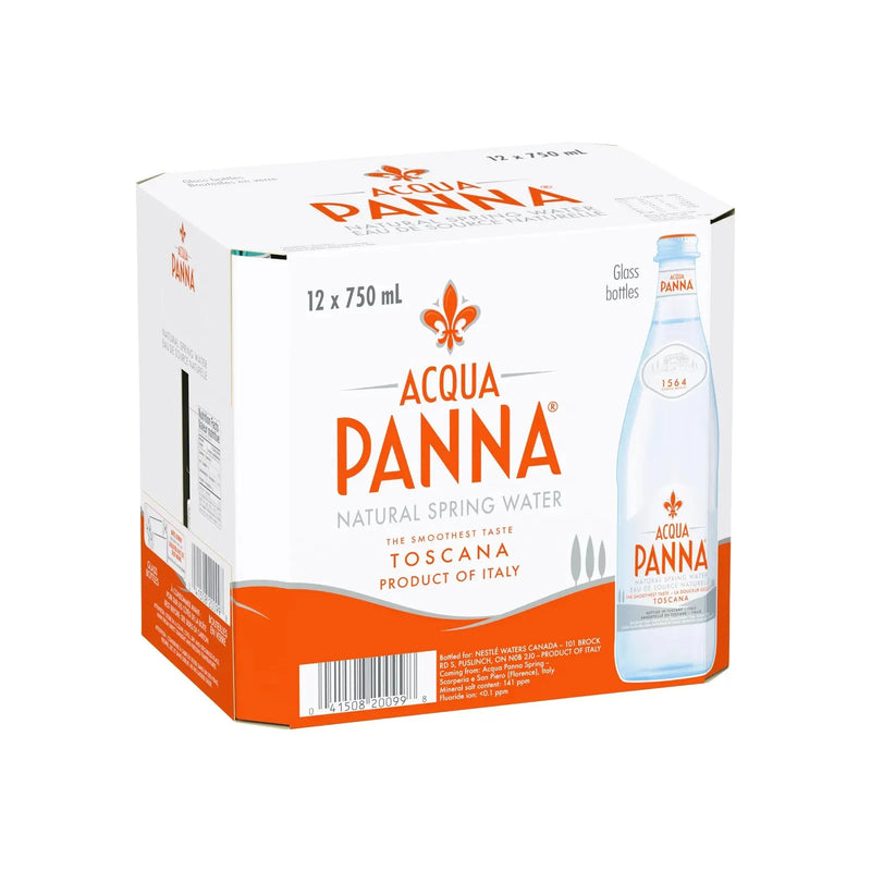 Acqua Panna - Natural Spring Water - 12 × 750ml (glass) - Miller & Bean Coffee Company