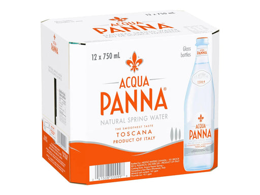 Acqua Panna - Natural Spring Water - 12 × 750ml (glass) - Miller & Bean Coffee Company