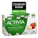 Activia Probiotic Yogurt Drink - Strawberry - Banana - 8 x 93ml - Miller & Bean Coffee Company