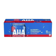 AHA - Blueberry + Pomegranate Sparkling Water - 12 x 355ml - Miller & Bean Coffee Company