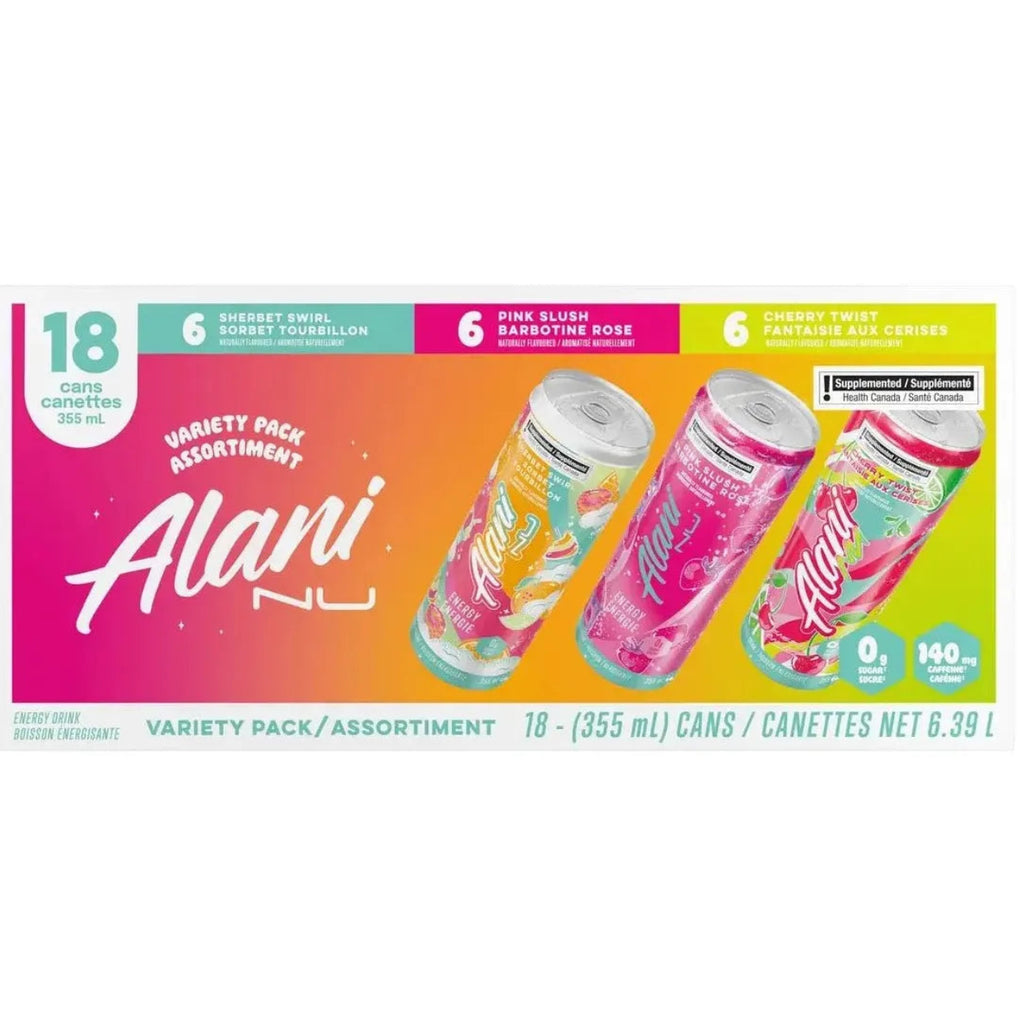 Alani Nu - Energy Drink Variety - 18 x 355ml - Miller & Bean