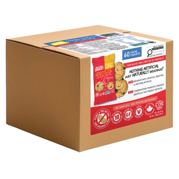 Allergy Smart Chocolate Chip Cookies - 60 × 28g - Miller & Bean Coffee Company