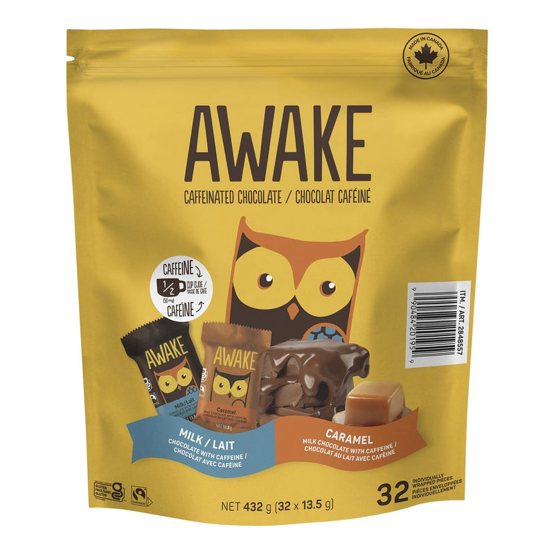 AWAKE - Caffeinated Chocolate Bites - Variety Pack - 32 × 13.5g - Miller & Bean Coffee Company