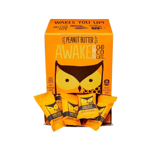 Awake Caffeinated Peanut Butter Single Bites 50 × 15g - Miller & Bean Coffee Company