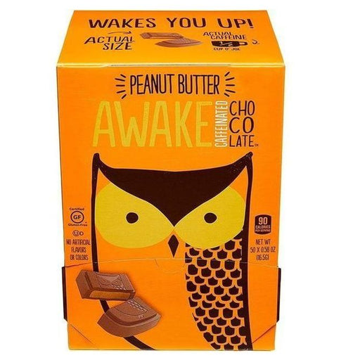 Awake Caffeinated Peanut Butter Single Bites 50 × 15g - Miller & Bean Coffee Company