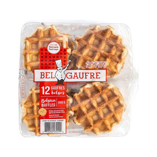 Bel Gaufre Belgian Waffles - Pack of 12 - Miller & Bean Coffee Company