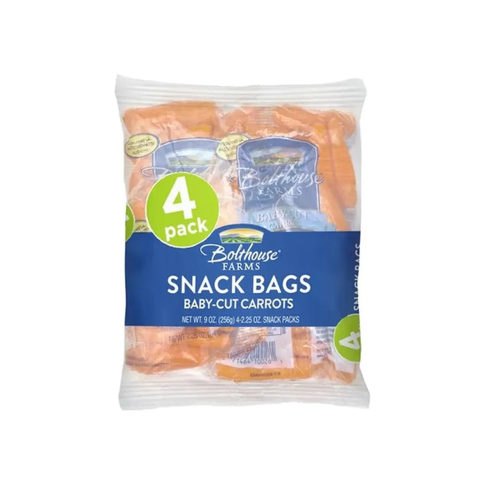 Bolthouse Farms Baby Carrots Snack Pack - 4 Bags x 2.25oz - Miller & Bean Coffee Company