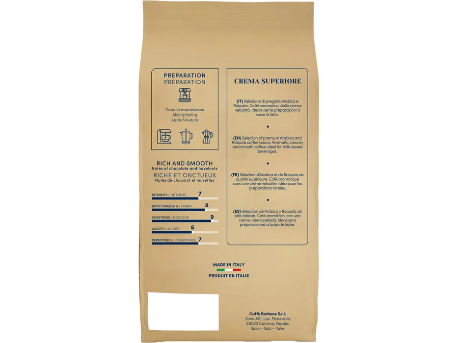 Caffe Borbone - Crema Superiore - 1kg / 2.2lbs
