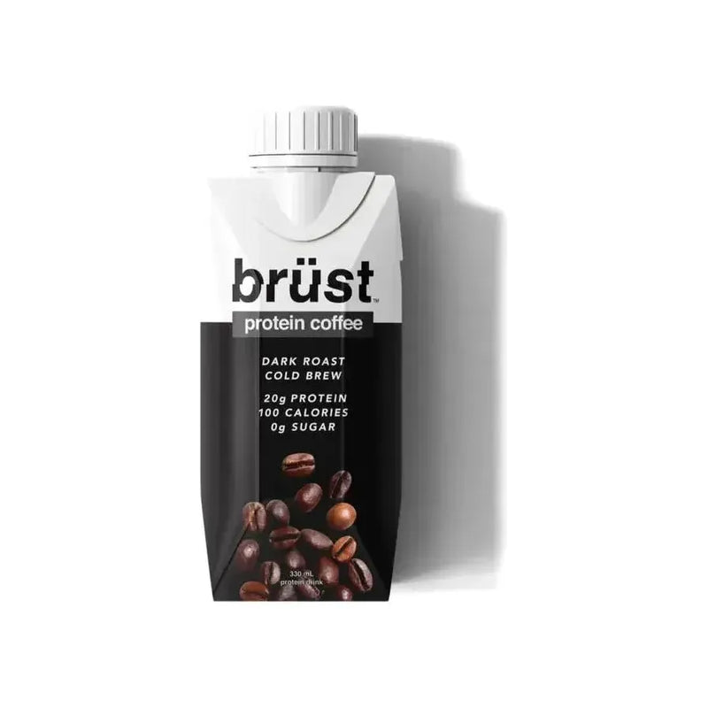 Brüst Protein Cold Brew Coffee - Dark Roast - 18x330ml - Miller & Bean Coffee Company
