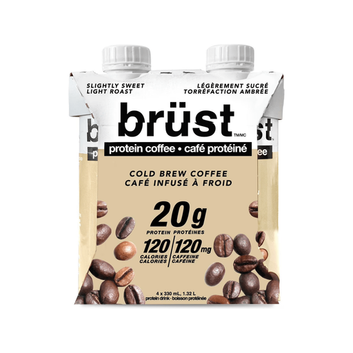 Brüst Protein Cold Brew Coffee - Light Roast - 4x330mL - Miller & Bean Coffee Company