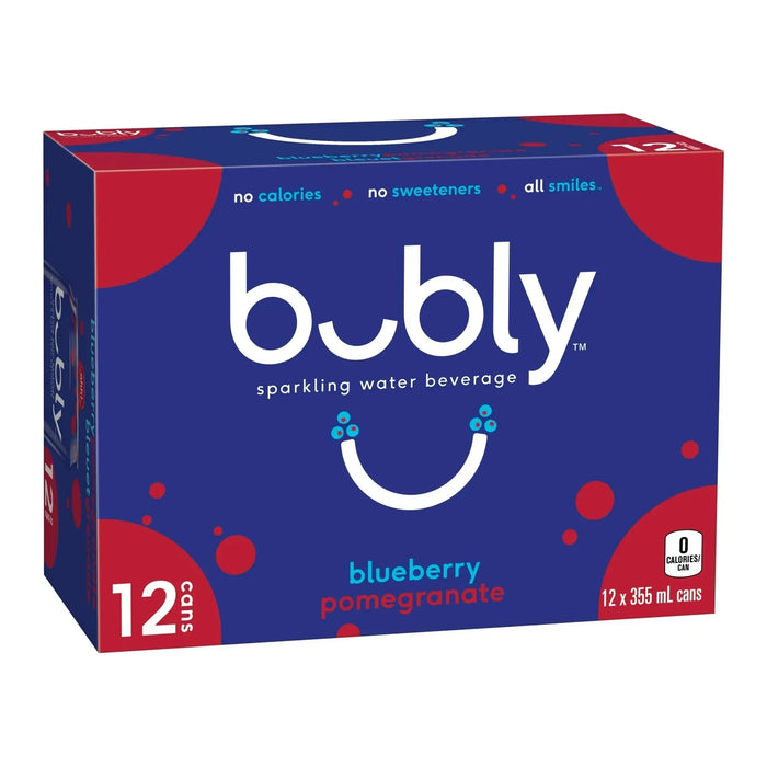 Bubly - Blueberry Pomegranate Sparkling - 12 x 355ml - Miller & Bean Coffee Company