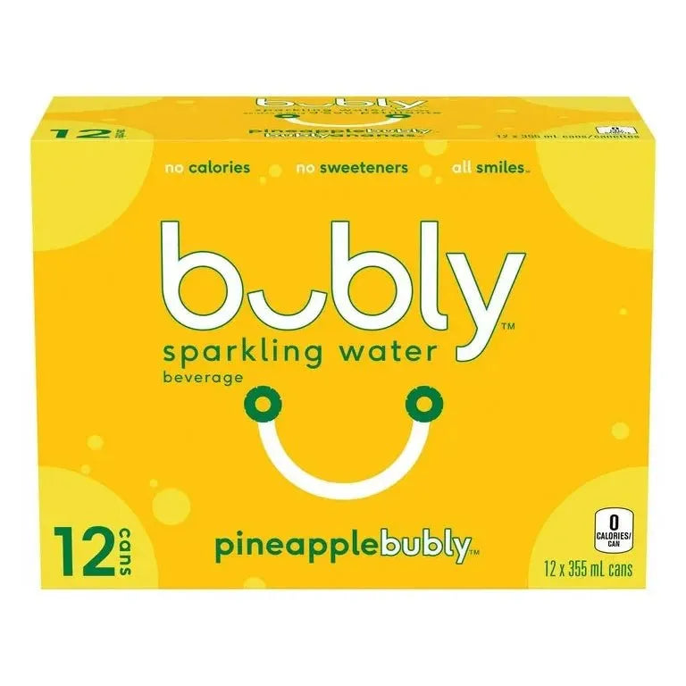 Bubly - Pineapple Sparkling - 12 x 355ml - Miller & Bean Coffee Company