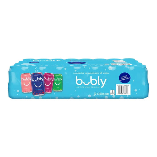 Bubly - Variety Pack - Raspberry, Grapefruit, Lime, Blueberry Pomegranate - 32 x 355ml - Miller & Bean Coffee Company
