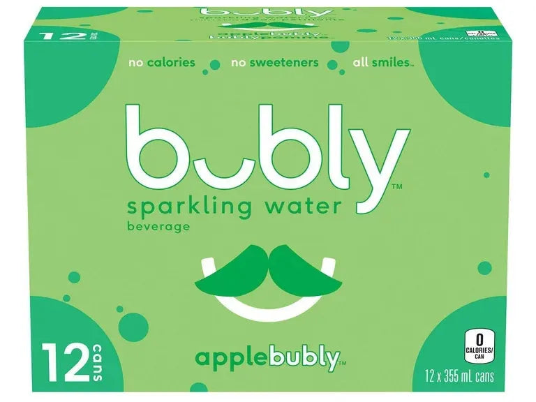 Bubly - Apple Sparkling - 12 x 355ml