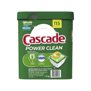 Cascade Power Clean - ActionPacs Dishwasher - Large Bucket of 115 Tabs - Miller & Bean Coffee Company