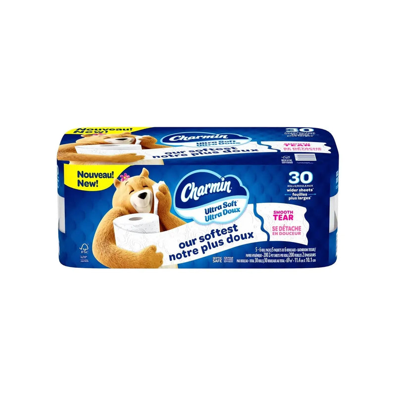 Charmin Ultra Soft Toilet Paper - Jumbo Rolls - 30 x 200 Sheets - Miller & Bean Coffee Company