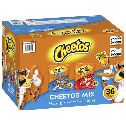 Cheetos - Cheese Flavoured Snack Variety Pack - 36 × 28g - Miller & Bean Coffee Company