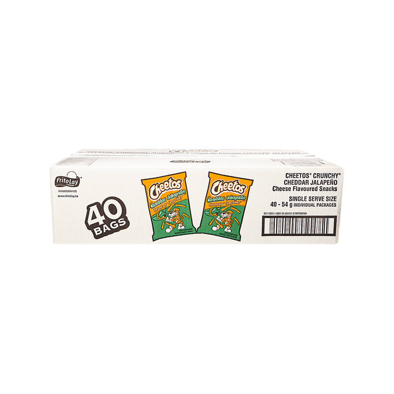 Cheetos Crunchy Cheddar Jalapeno Snacks - 40 x 54g - Miller & Bean Coffee Company